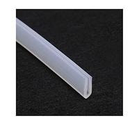 BBAUER Canal de Silicona en Forma de U Transparente, Longitud 5M, Espesor de la Pared 2Mm/7Mm * 13Mm