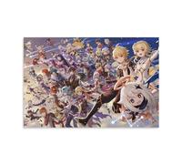 BBAUER Genshin Impact - Póster decorativo para todos los miembros, lienzo, póster de pared e imagen artística impresa moderna para decoración de dormitorio familiar, 16 x 24 pulgadas (40 x 60 cm)