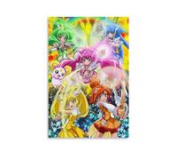 BBAUER Glitter Force Anime Magic Girl Póster decorativo Pintura Lienzo Póster de pared e imagen de arte impresión moderna familia dormitorio decoración carteles 20 x 30 pulgadas (50 x 75 cm)