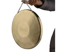 BBAUER instrumentos musicales gong tibetanoRendimiento de instrumento de percusión tradicional chino de 22-36 cm, oficina familiar fusionada para celebrar(Color:32cm,Size:)