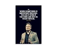 BBAUER Póster artístico de Elon Musk, pintura decorativa en lienzo, pósteres de pared e imagen artística impresa moderna para dormitorio familiar, decoración de pósteres de 20 x 30 cm