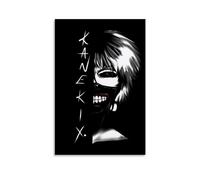 BBAUER Póster de anime Tokyo Ghoul Ken Kaneki, póster decorativo de lienzo, póster de pared e imagen artística impresa moderna para decoración de dormitorio familiar, pósteres de 20 x 30 cm