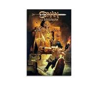 BBAUER Póster decorativo de la película Conan The Barbarian en lienzo, póster de pared e imagen artística impresa moderna para decoración de dormitorio familiar, 20 x 30 pulgadas (50 x 75 cm)