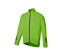 BBB Baseshield Chaqueta de Ciclismo a Prueba de Viento y Repelente al Agua-Cremallera Completa y Agarre elástico, Unisex Adulto, Amarillo neón, XXS