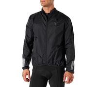 BBB Baseshield Chaqueta de Ciclismo a Prueba de Viento y Repelente al Agua-Cremallera de Longitud Completa y Agarre elástico, Unisex Adulto, Negro, XXXL