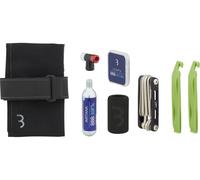 BBB Bolsa de sillín CombiSet RollPack CO2 BSB-59 + set herram. + bomba CO2 negro 0.25 litros