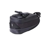BBB Bolsa de sillín Impermeable para Ciclismo, Bolsa de sillín de Bicicleta, Bolsa de sillín de Bicicleta, Bolsa de sillín de Bicicleta I StorePack Reflectante BSB-12S, Color Negro