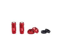 BBB BTI-165 Tapa de válvula de Bicicleta Compatible con válvulas Presta, inflado de Aire, manejo de presión de Aire cómodo, sin Necesidad de Adaptador dedicado, Rojo