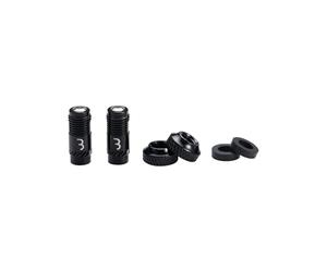 BBB BTI-165 Tapa de válvula de Bicicleta Compatible con válvulas Presta, inflado de Aire, manejo de presión de Aire cómodo, sin Necesidad de Adaptador dedicado, Negro