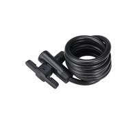 BBB Candado de cable con llave KeyGuard para ciclismo, 12 mm x 180 cm, extra largo, alta seguridad, 3 llaves, BBL-111B