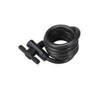 BBB Candado de cable con llave KeyGuard para ciclismo, 15 mm x 180 cm, extra largo, 180 cm de grosor, acero de 15 mm, 3 llaves, BBL-112B