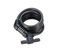 BBB Candado de cable de combinación CodeGuard para ciclismo, 12 mm x 180 cm, código reajustable extralargo, BBL-101B