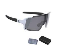 BBB Chester BSG-69T - Gafas de ciclismo con lente tórica grande para ciclismo de montaña y carretera con funda, protección UV, gafas de ciclismo I Chester BSG-69T, color blanco mate