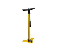 BBB Cycling AirSteel Bomba de Aire Unisex para Bicicleta, Bomba de pie con manómetro, Bomba de Mano con DualHead 3.0 para Presta Dunlop y Schrader, BFP-27, Amarillo, 670 mm