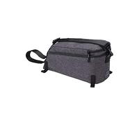 BBB Cycling Bicicleta CarrierPack BSB-138 Bolsa de Bicicleta para Marco Trasero 6L con Correa de Hombro Multifuncional Ajustable Rack Storage Pack, Gris Melange