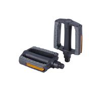 'BBB Cycling Bike Pedals For City Bike I Flat with Anti-Slip Rubber Bicycle Pedals I 9/16'' Pedals For Bike I SteadyRider BDP-44'