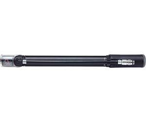 BBB Cycling - Bike Pump Traveler Telescopic - Combinación de minibomba y Bomba de pie - Función de Alto Volumen y Alta presión - Accesorios para Bicicletas - Negro