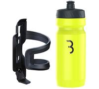 BBB Cycling - Botella de agua para bicicleta DualAttack Comptank - Portabidón ligero - Botella de agua para ciclismo a prueba de fugas y fugas - 550ml - Negro/Rojo