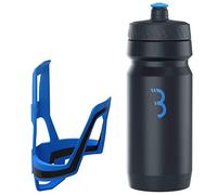 BBB Cycling - Botella de Agua para Bicicleta DualCage Comptank - Combo de Ajuste Universal para Bicicleta - Botella de Bebida Ligera y a Prueba de Fugas - 550ml