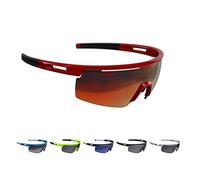 BBB Cycling BSG-57 Avenger - Gafas de Ciclismo de montaña con Lentes Intercambiables (6,9 x 15,6 x 4,8 cm), Color Rojo metálico