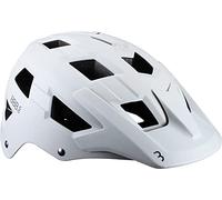 BBB Cycling - Casco para Mountain Bike unisex con sistema para fijación de cámara - Carcasa fabricada en ABS y visera grande y fija - Certificación CE - Nanga blanco mate BHE-54 - Talla M (54-58cm)