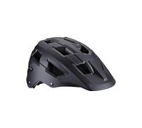 BBB Cycling - Casco para Mountain Bike unisex con sistema para fijación de cámara - Carcasa fabricada en ABS y visera grande y fija - Certificación CE - Nanga Negro mate BHE-54 - Talla L (58-61cm)