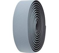 BBB Cycling - Cinta de manillar Gravelribbon - Diseño de patrón de corte de diamante antideslizante - Material elástico y respaldo de gel - Accesorios para bicicletas - Gris