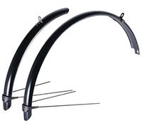 BBB Cycling CityGuard-Juego de Guardabarros Delantero y Trasero para Bicicleta de montaña Urbana, para niños, Negro, 26"