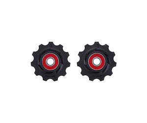 BBB Cycling - Desviador Rollerboys Poleas de cerámica - Rodamientos de cerámica de baja fricción - Patrón de dientes con cambio rápido - Accesorios para bicicletas - Negro