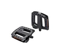 BBB Cycling ErgoBase HP - Pedales de Bicicleta de Aluminio | Pedales de Bicicleta ergonómicos de Plataforma Grande | Adecuado para Bicicletas urbanas, de Carga y eléctricas | BPD-49, Negro