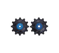 BBB Cycling - Poleas de Cambio Rollerboys - Material Suizo EMS con Mezcla de Fibra de Vidrio al 40% - Juego de Casquillos para Diferentes Sistemas de Cambio - Negro
