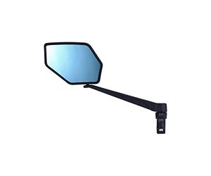 BBB Cycling - Soporte de abrazadera para espejo de bicicleta eléctrica E-View - Espejo de bicicleta ajustable múltiple - Sistema de montaje interno - Modelo izquierdo 22.2 mm - Negro