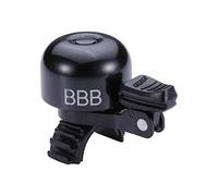 BBB Loud & Clear Timbre Grande-Alto Volumen-Correa de liberación rápida-para Bicicletas de Carretera, montaña y Carreras, Klingel Loud&Clear Deluxe, Schwarz, -2.905.051.501, Negro