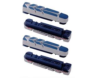 BBB Cycling Unisex's BBS-27 Bike Brake Shoes, Compatible with Shimano, SRAM, Campagnolo, Cross Stop, and BBB TechStop Cartridges, 2 Pairs (4 Pieces) -Black, One Size
