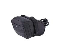 BBB CyclingSpeedPack - Alforja para sillín de Bicicleta con Cremallera Impermeable, luz Trasera LED, diseño Reflectante Negro