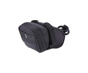 BBB CyclingSpeedPack - Alforja para sillín de Bicicleta con Cremallera Impermeable, luz Trasera LED, diseño Reflectante Negro