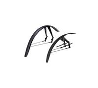 BBB Juego de Guardabarros para Ciclismo DiscGuard Plus, Guardabarros Delantero y Trasero para Carretera, Grava y MTB, liberación rápida y Compatible con Frenos de Disco, se Adapta a Ruedas de 28/29