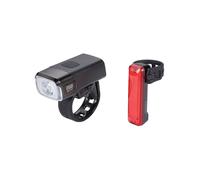 BBB Juego de luces para bicicleta con batería NanoStrike 600 Combo BLS-165 incl. Rear Signal II negro