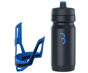 BBB Juego de portabidones y Botellas para Bicicleta DualCage y CompTank I Easy Acces Bike Bottle Holder I Botella de Agua sin BPA I Ajuste Universal 550ml I BBC-39C