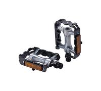 BBB Pedales Planos clásicos para Bicicleta de 9/16 Pulgadas de Aluminio CrMo rodamientos duraderos Antideslizantes para Bicicletas urbanas ClassicRide BPD-17
