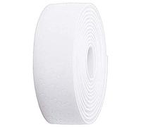 BBB UltraRibbon BHT-15 Manillar de Bicicleta Antideslizante y Absorbe Impactos. Cinta de Acabado y Tapones incluidos, Unisex-Adult, Blanco