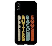 BBBE Beef Butter Bacon Huevos Vintage Carnívoro Dieta Estilo de vida Carcasa para iPhone XS Max