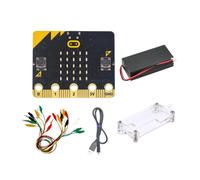 BBC Microbit Go Start Kit Micro:Bit Placa de Desarrollo BBC DIY Aprendizaje Programable con Pinzas de Cocodrilo Juego de Cables de Prueba