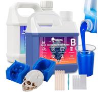 BBDINO Caucho de silicona líquida, silicona líquida 30A para fundición, 2000 g, silicona moldeada, proporción de mezcla 1:1, silicona para moldes de silicona, moldes de resina, moldes de velas, moldes