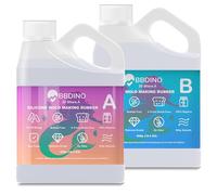 BBDINO Kit de fabricación de moldes de silicona 20A para hacer moldes, moldes de silicona translúcida de 1,100.0 g, 1A: 1B por volumen, silicona líquida para moldes de resina, jabón, cera, arcilla,