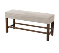 BBDIYCD Fundas de Banco elásticas de Terciopelo, Protector de Asiento de Banco extraíble, Funda de Banco para Banco de Piano, Protector de Funda de sofá Lavable para Sala de Estar, Dormitorio,Beige,L