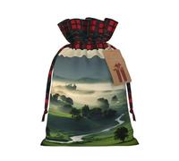 BBEXJIGY Bolsa de almacenamiento con cordón estampado parque nacional de Navidad