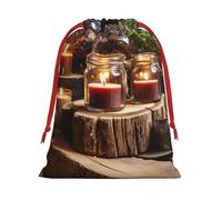 BBEXJIGY Bolsa de almacenamiento de poliéster con cordón para velas de spa