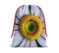 BBEXJIGY Bolsa de regalo de Navidad con estampado floral margarita de poliéster bolsa de regalo de boda