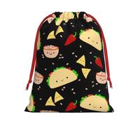 BBEXJIGY Bolsa de regalo de Navidad con estampado martes fiesta de Navidad bolsa de poliéster bolsa de regalo